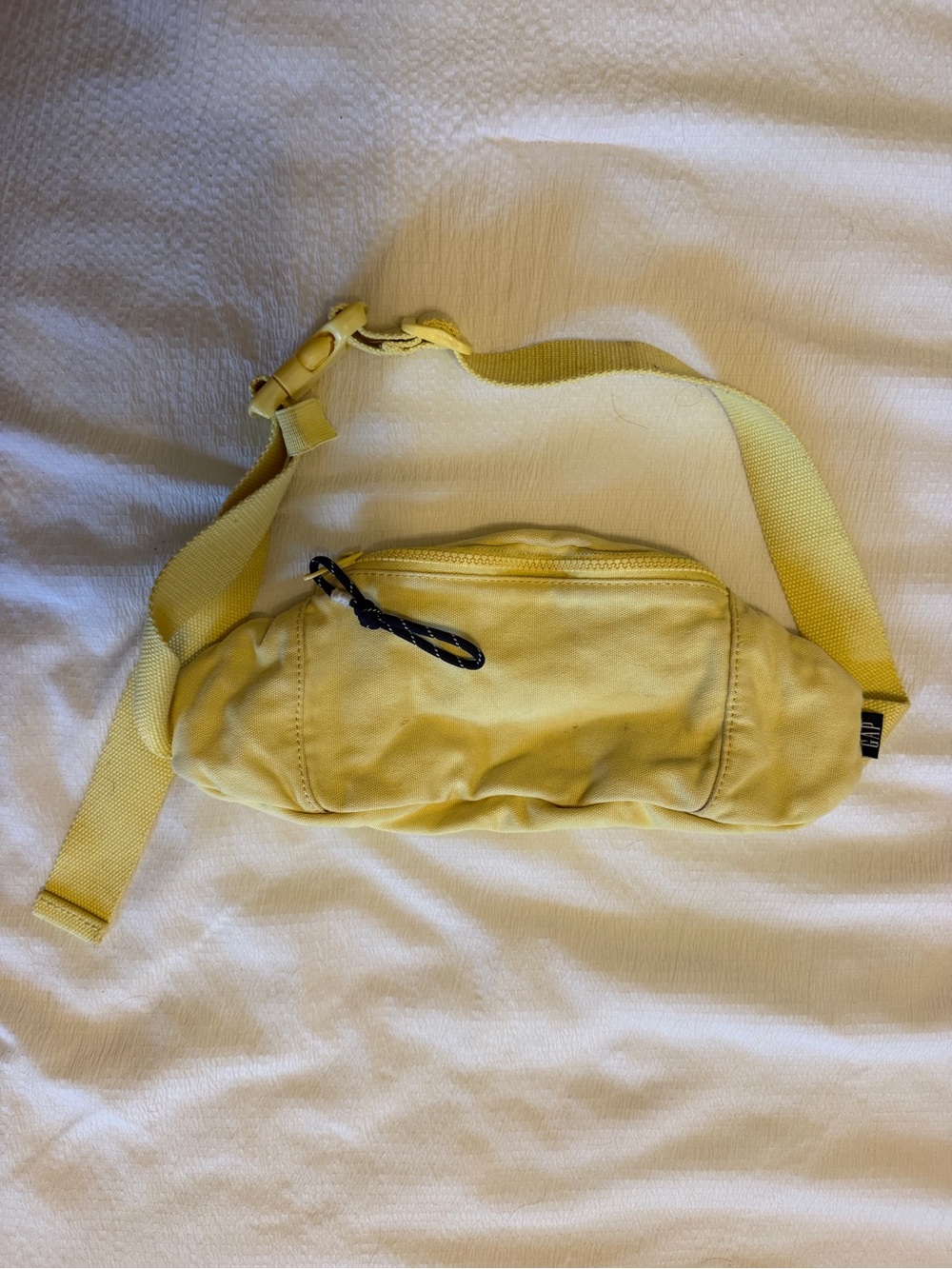 Yellow Belt Bag with Adjustable Strap